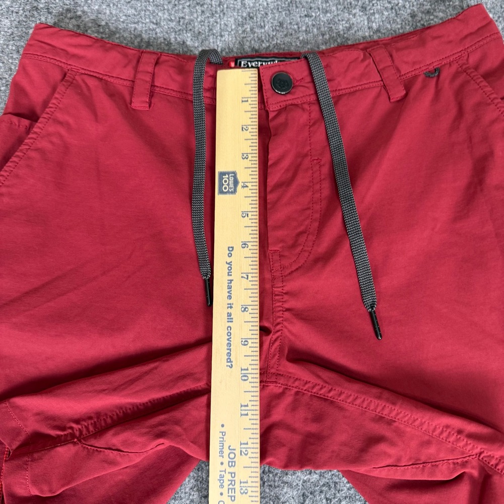 686 Everywhere Featherlight Chino Shorts Mens 32 Red Stretch Lightweight Travel - Picture 6 of 10